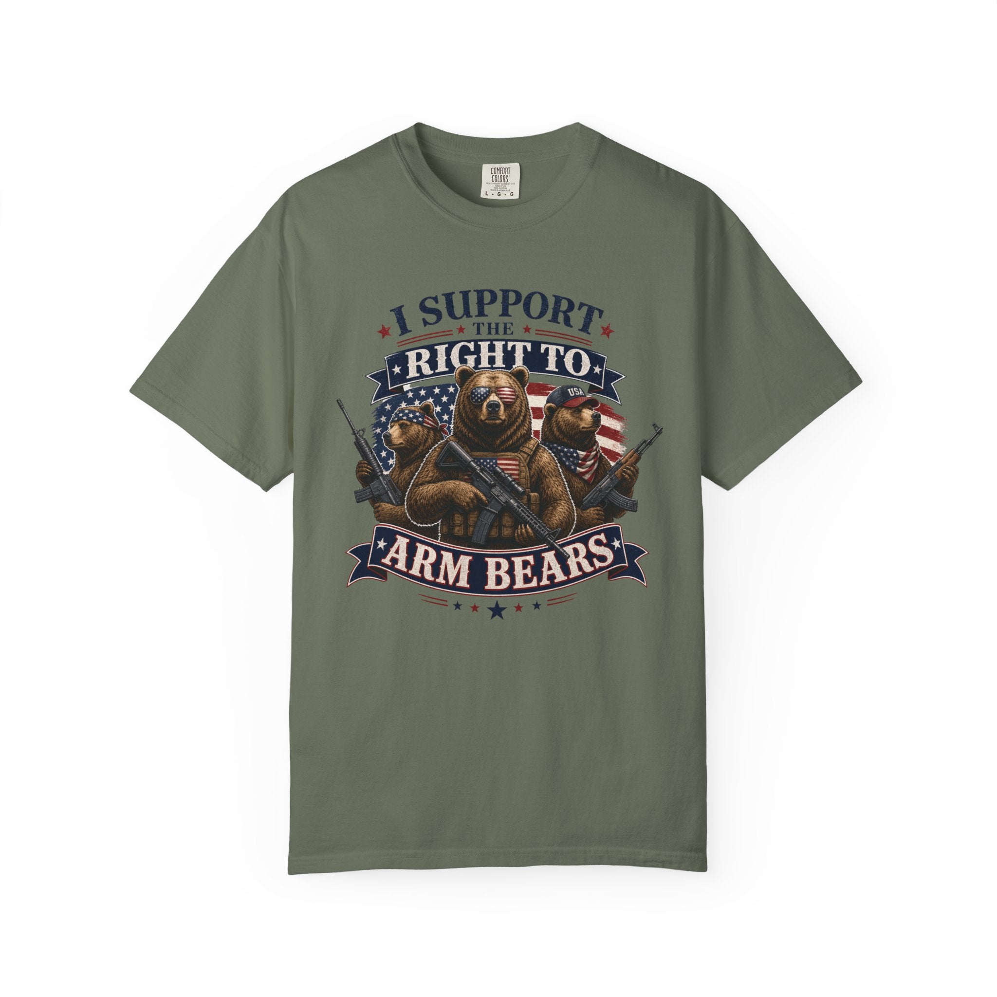 "Armed Bears" Unisex Garment-Dyed Tee