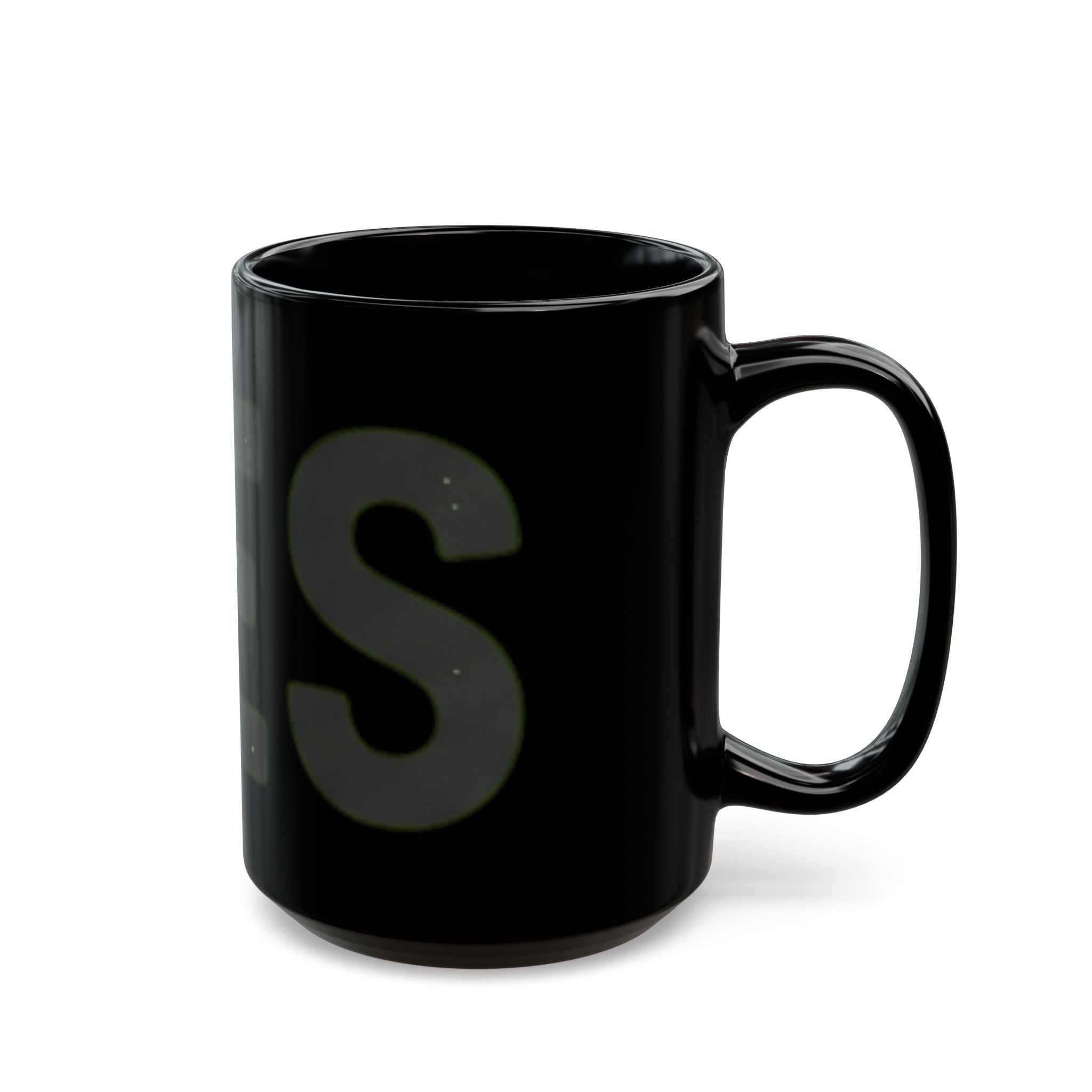 "Just Say Yes" Black Ceramic Mug — Graphic