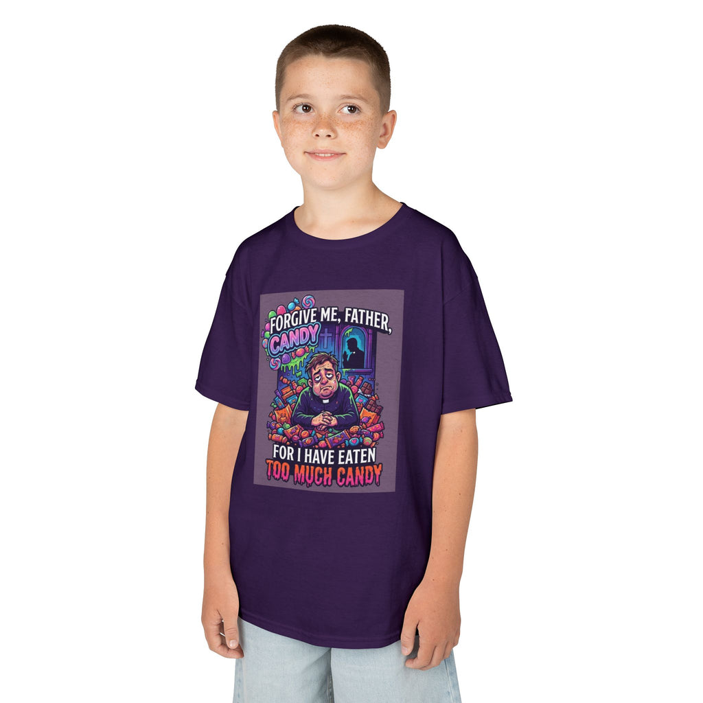 "Forgive Me Father Too Much Candy" Kids Tee