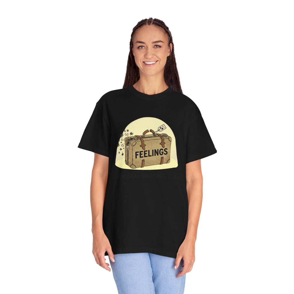 "Emotional Baggage Claim" Unisex Garment-Dyed T-shirt