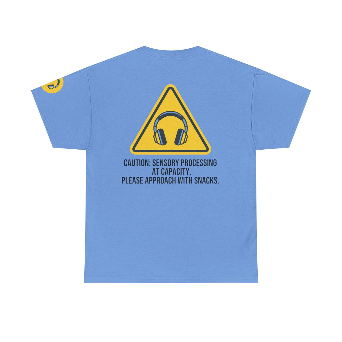 Color: Carolina Blue | Sensory At Capacity Premium Graphic Tee