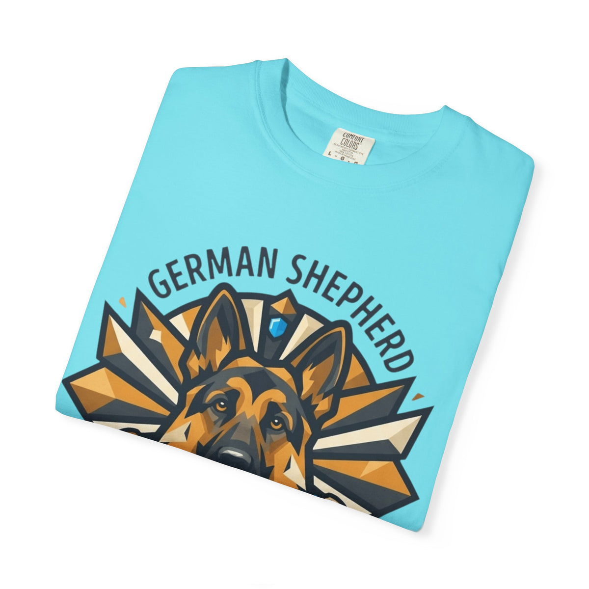 "German Shepherd Guardian Loyal Brave" Unisex Garment-Dyed Tee
