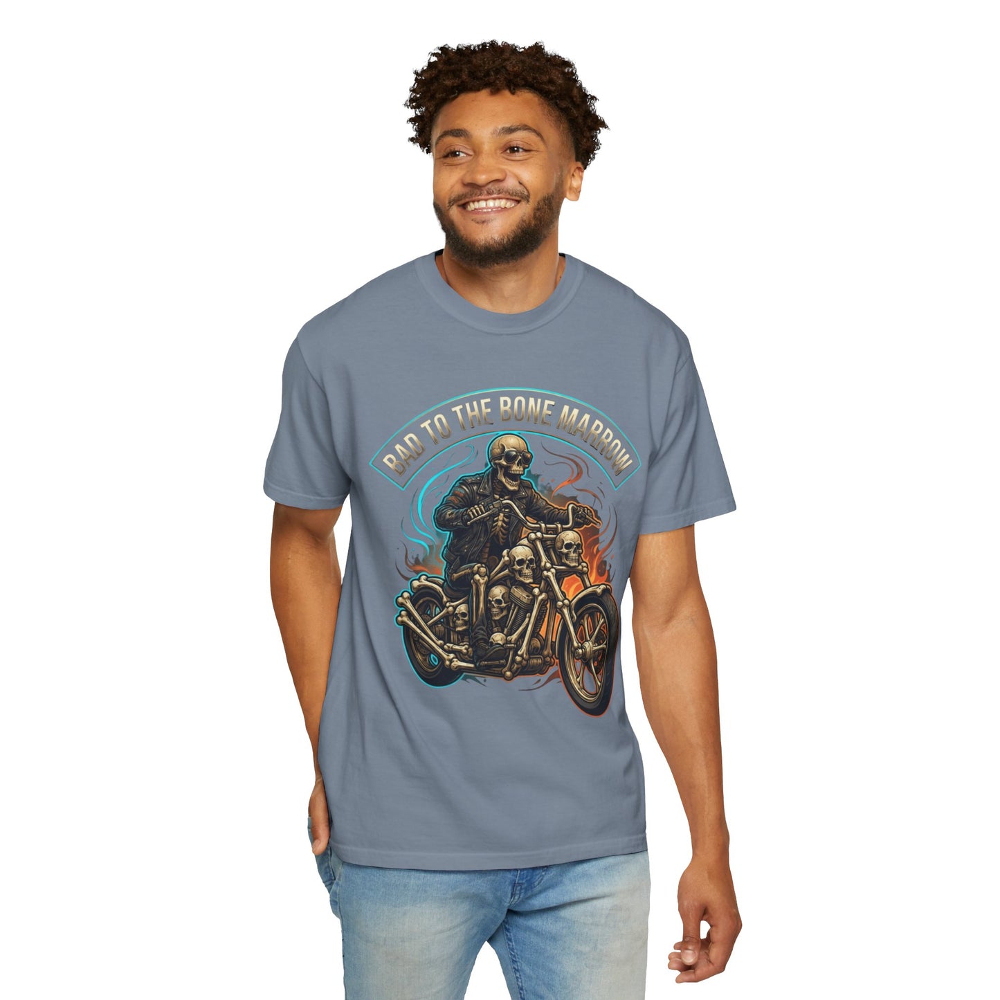 "Bad to the Bone Marrow" Unisex Garment-Dyed Tee