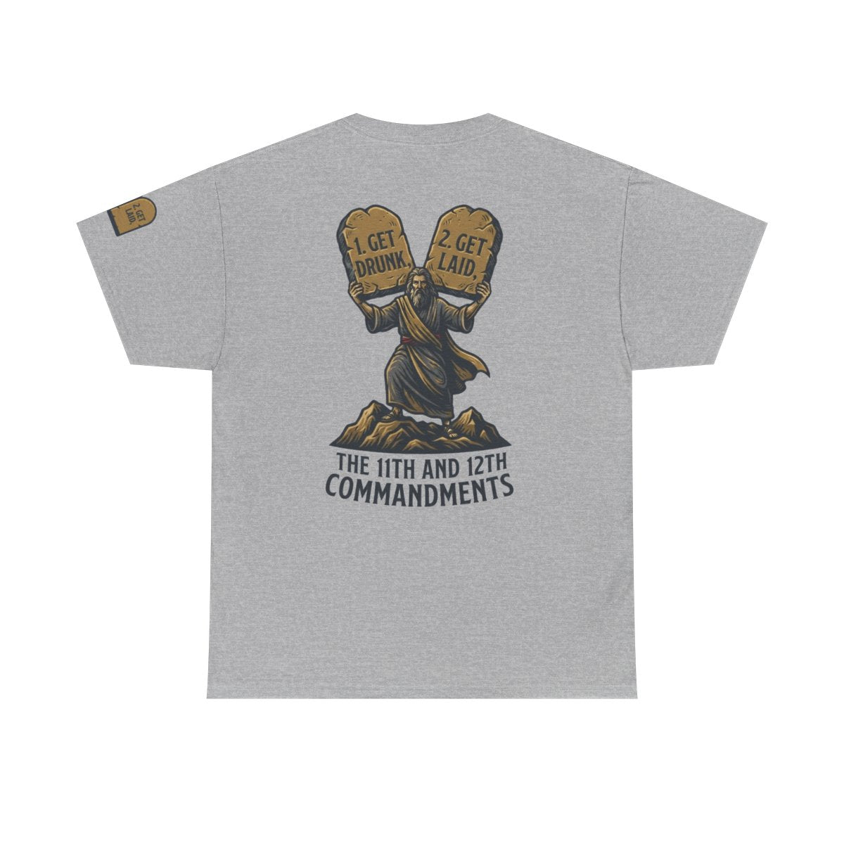 Color: Sport Grey | 11th and 12th Commandment Premium Graphic Tee