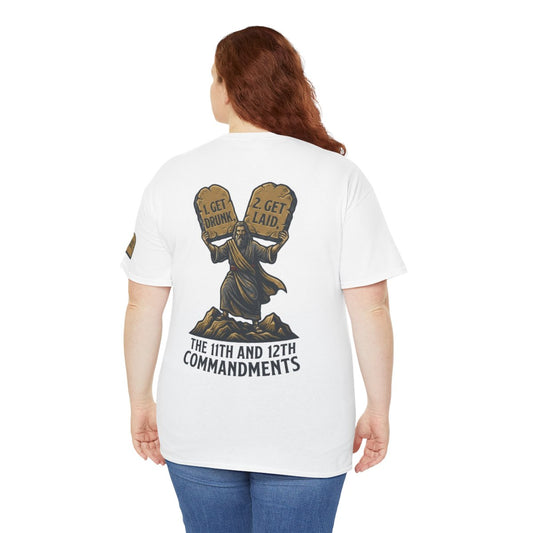 Color: White | 11th and 12th Commandment Premium Graphic Tee