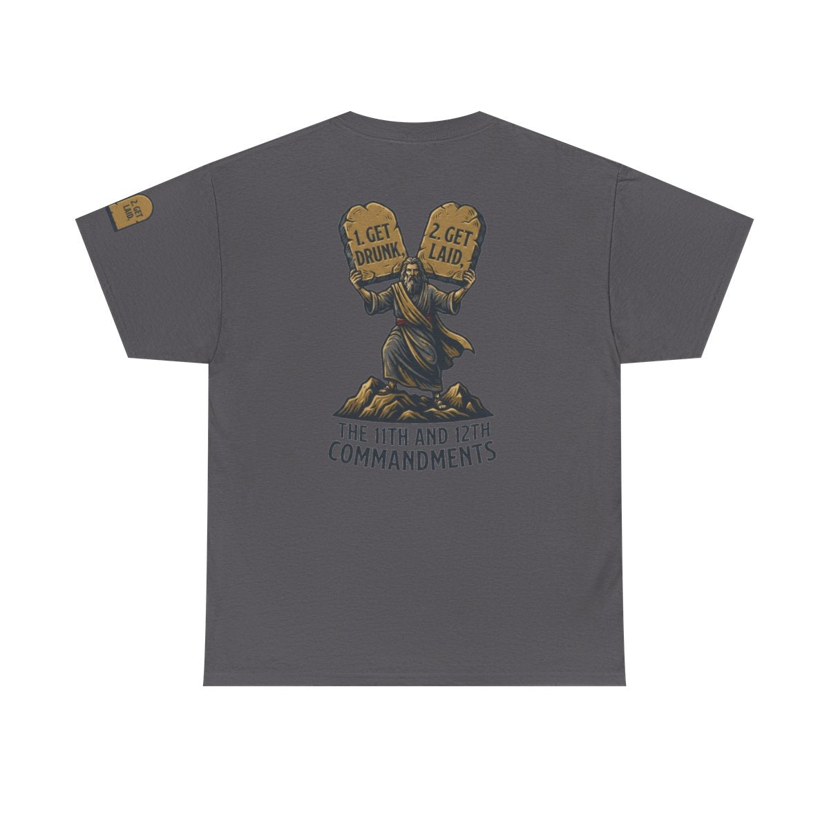 Color: Charcoal | 11th and 12th Commandment Premium Graphic Tee