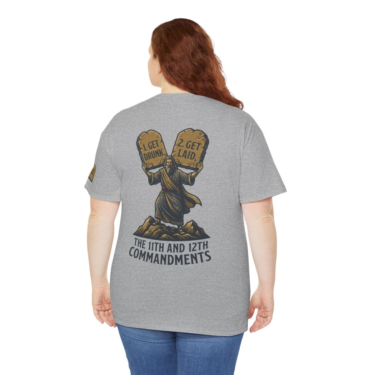 Color: Sport Grey | 11th and 12th Commandment Premium Graphic Tee