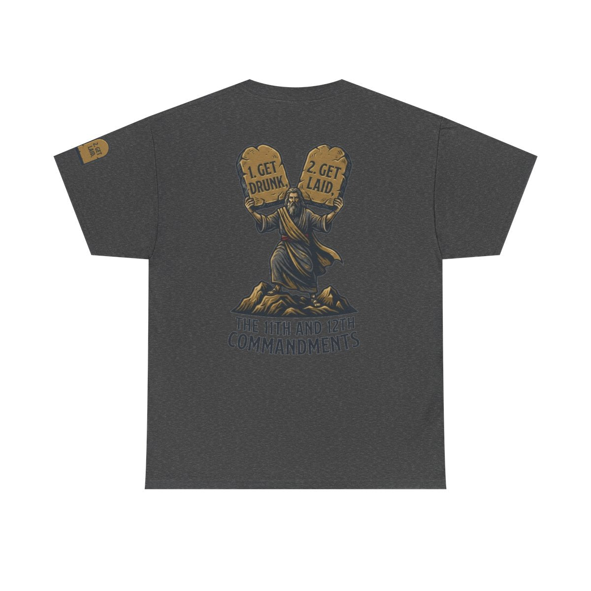 Color: Dark Heather | 11th and 12th Commandment Premium Graphic Tee