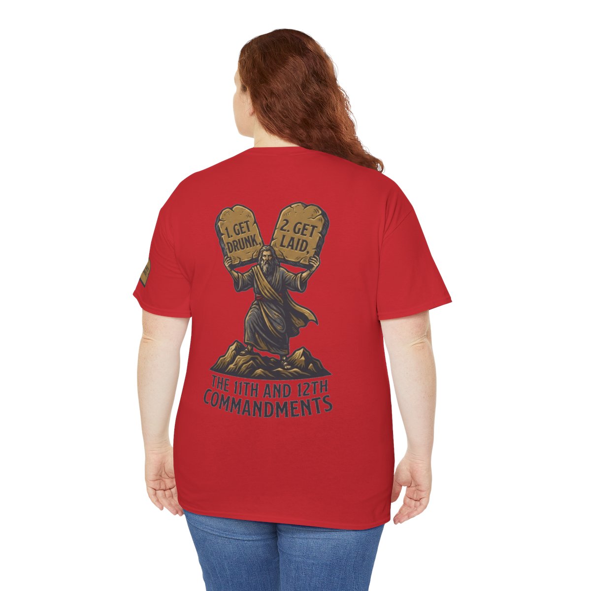 Color: Red | 11th and 12th Commandment Premium Graphic Tee