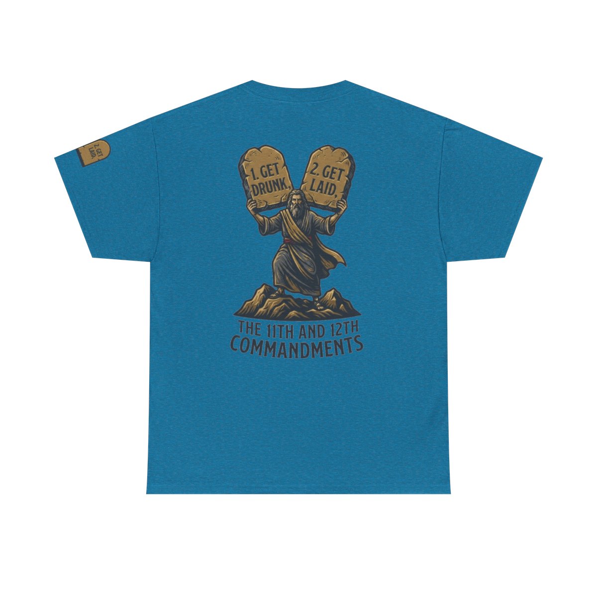 Color: Antique Sapphire | 11th and 12th Commandment Premium Graphic Tee