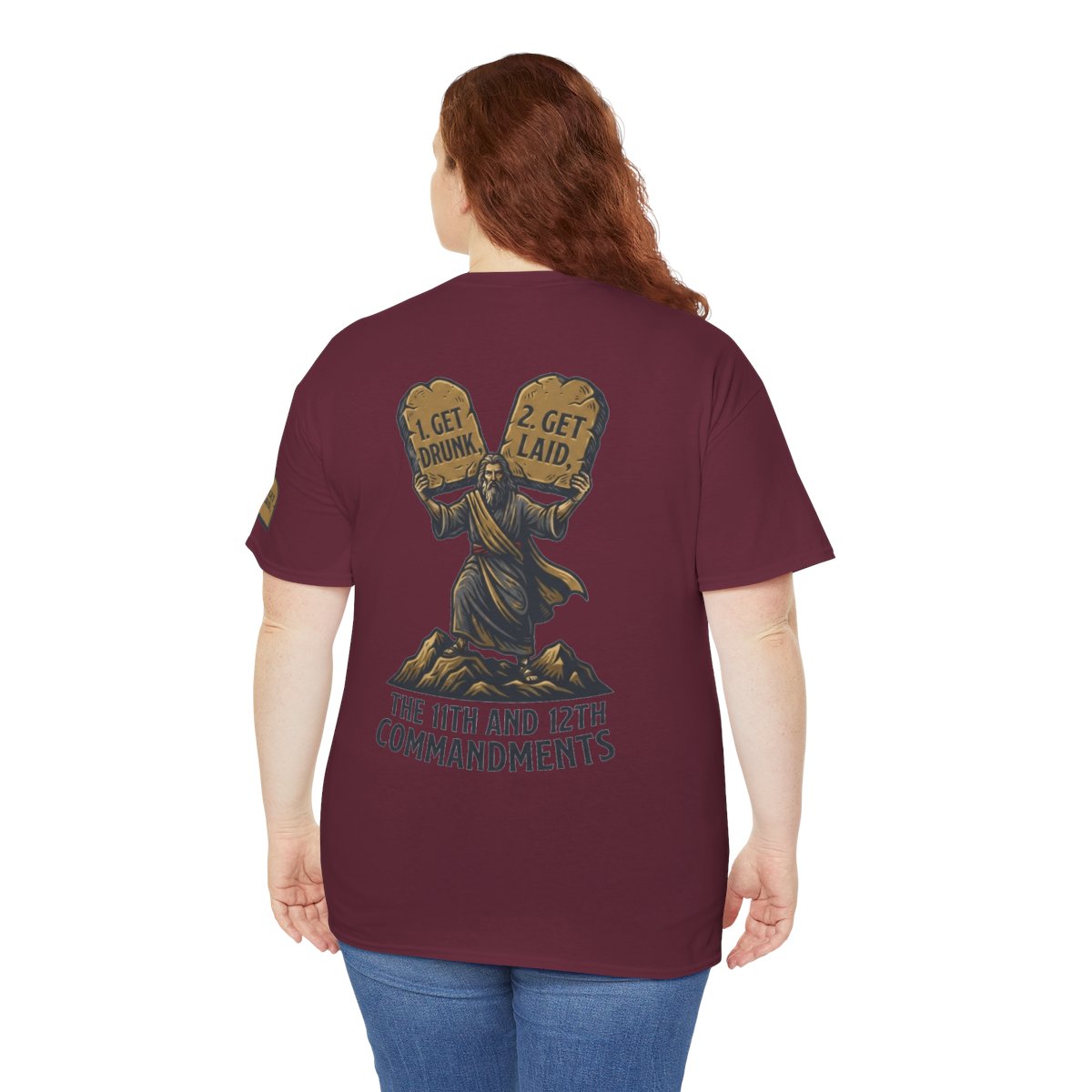 Color: Maroon | 11th and 12th Commandment Premium Graphic Tee