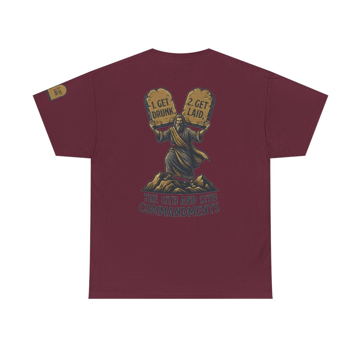 Color: Maroon | 11th and 12th Commandment Premium Graphic Tee