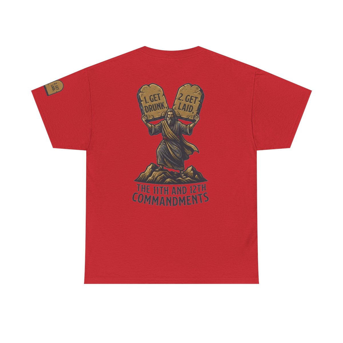 Color: Red | 11th and 12th Commandment Premium Graphic Tee