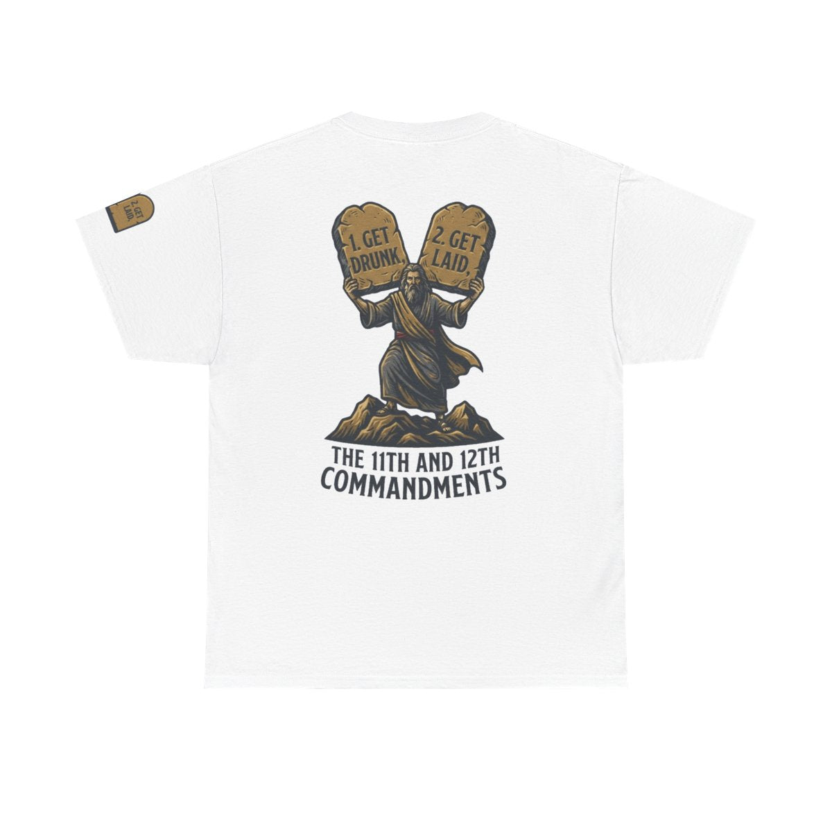 Color: White | 11th and 12th Commandment Premium Graphic Tee