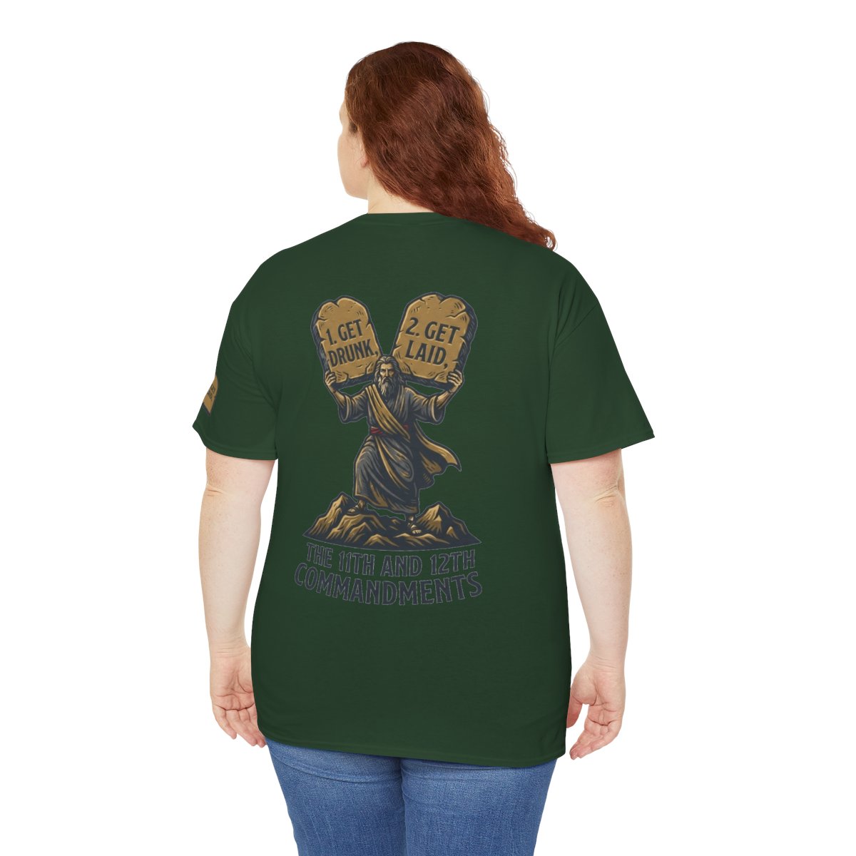 Color: Forest Green | 11th and 12th Commandment Premium Graphic Tee