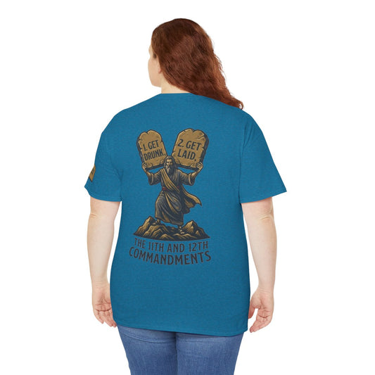 Color: Antique Sapphire | 11th and 12th Commandment Premium Graphic Tee
