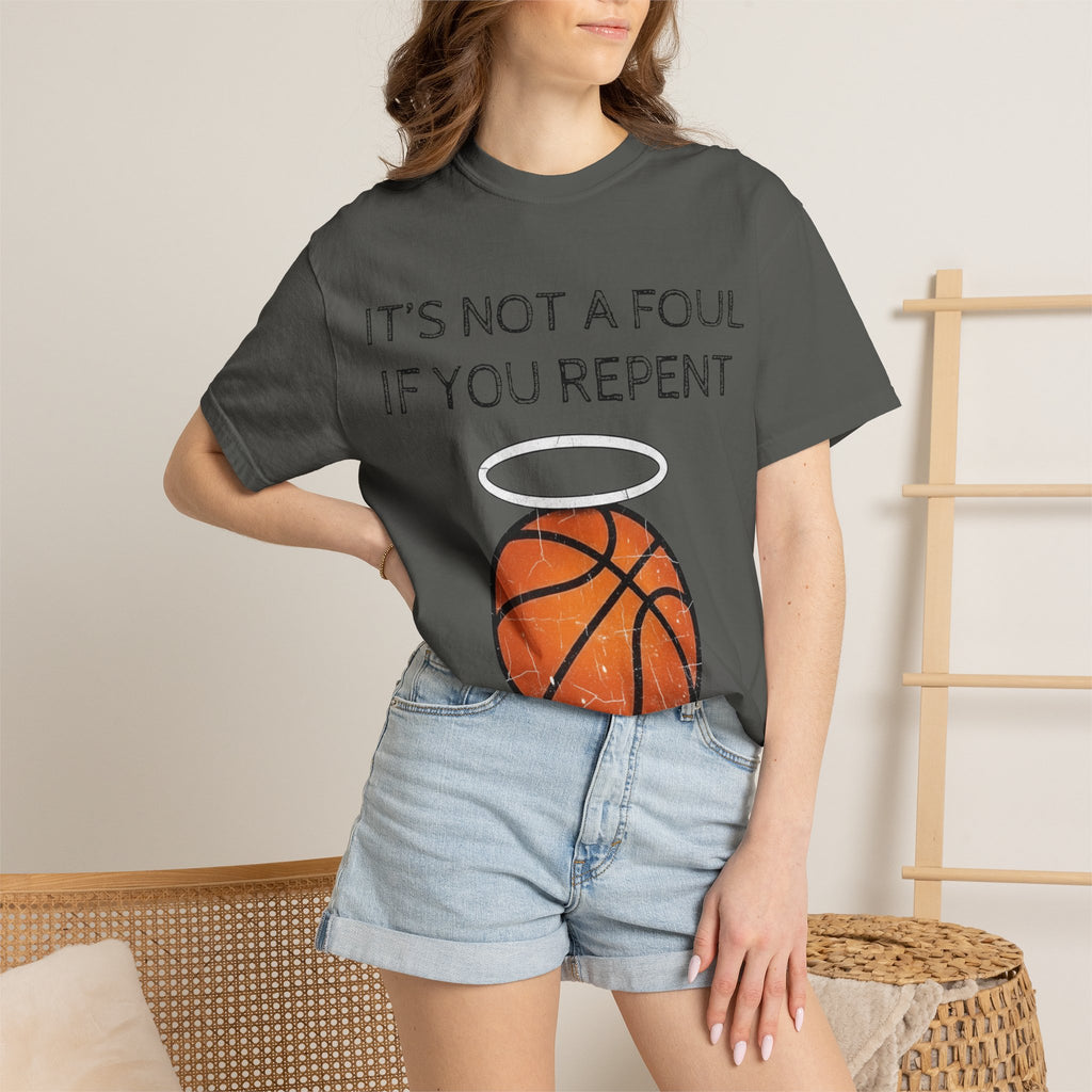 "Not a Foul If You Repent" Unisex Garment-Dyed T-shirt