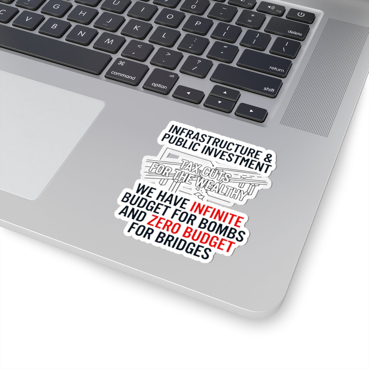 "Protest Series - Fix The Roads" Sticker — Main