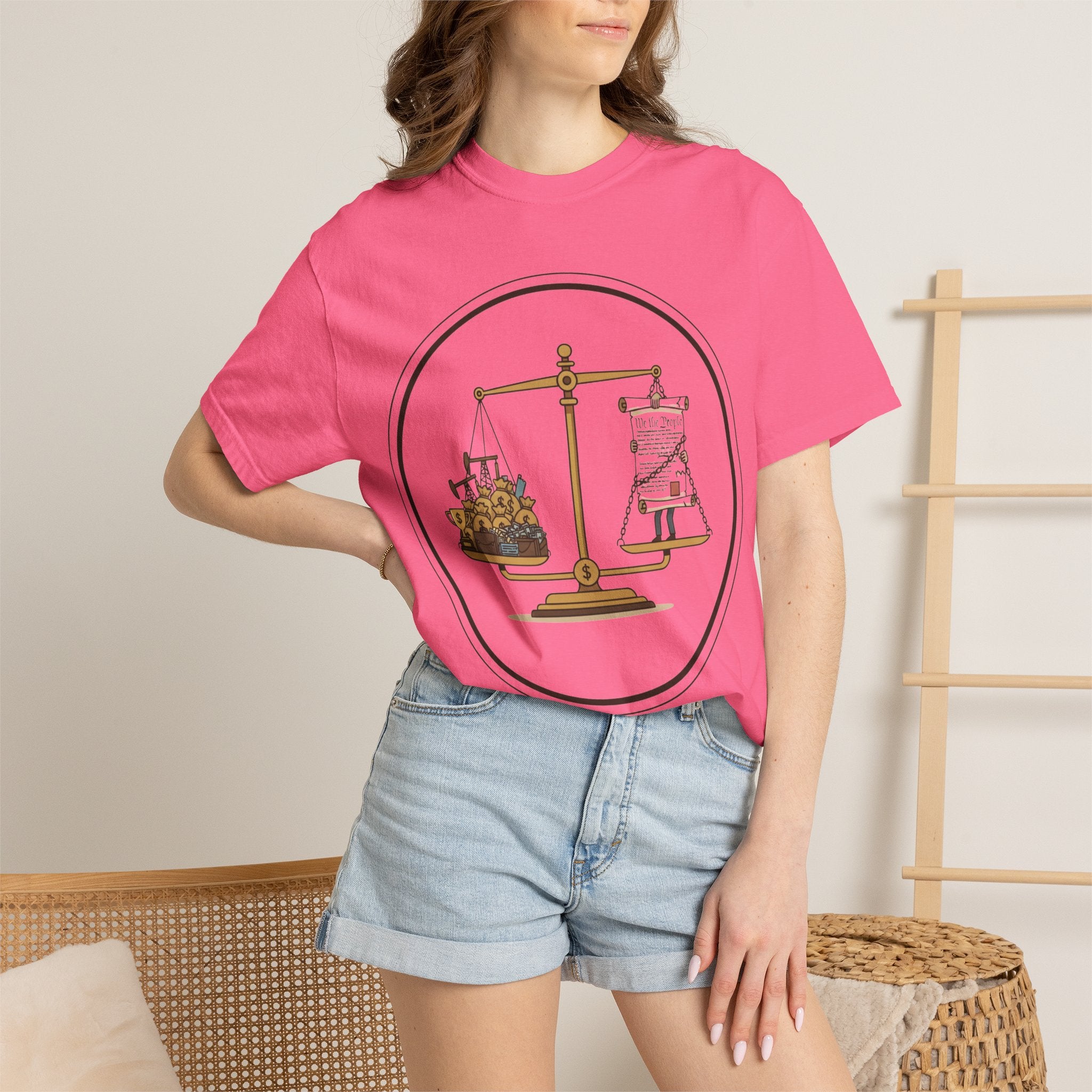 "The Economic Balance" Unisex Garment-Dyed T-shirt