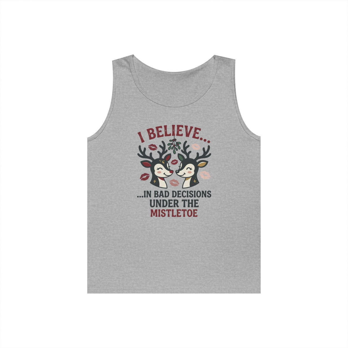 "Bad Decisions Under the Mistletoe" Tank Top