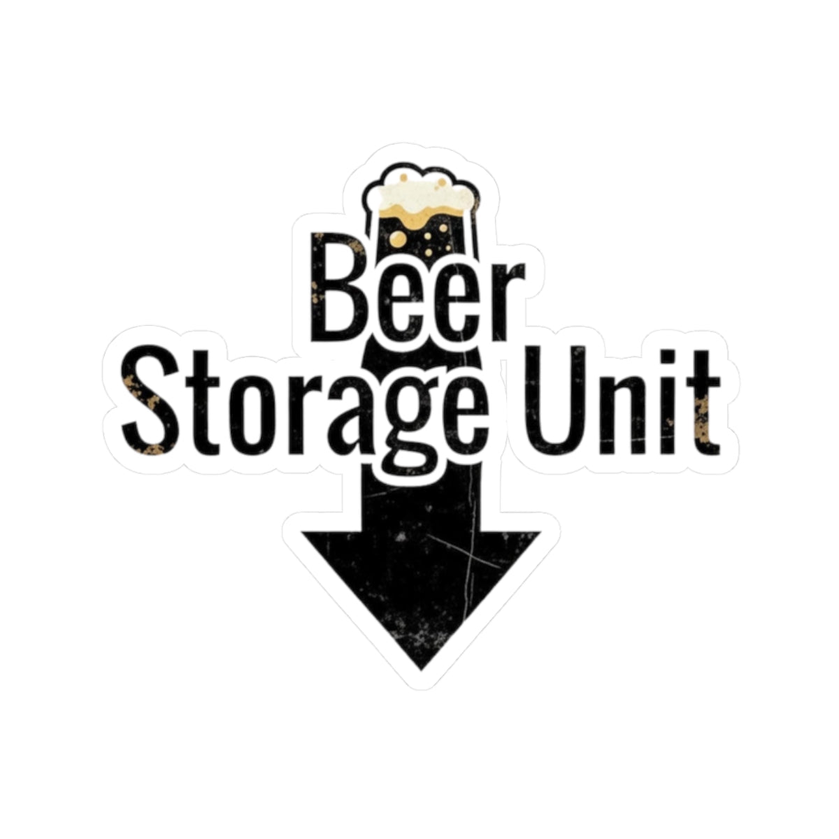 Beer Storage Unit – Premium Dad Bod | Kiss-Cut Sticker — AttitudeShirts