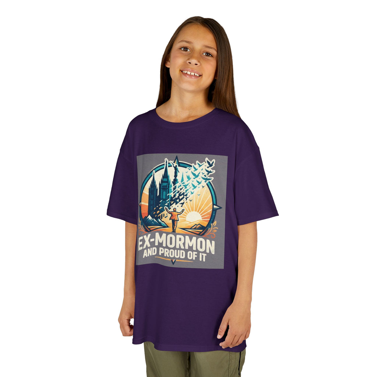 Color: Purple | Ex Mormon Kids Tee