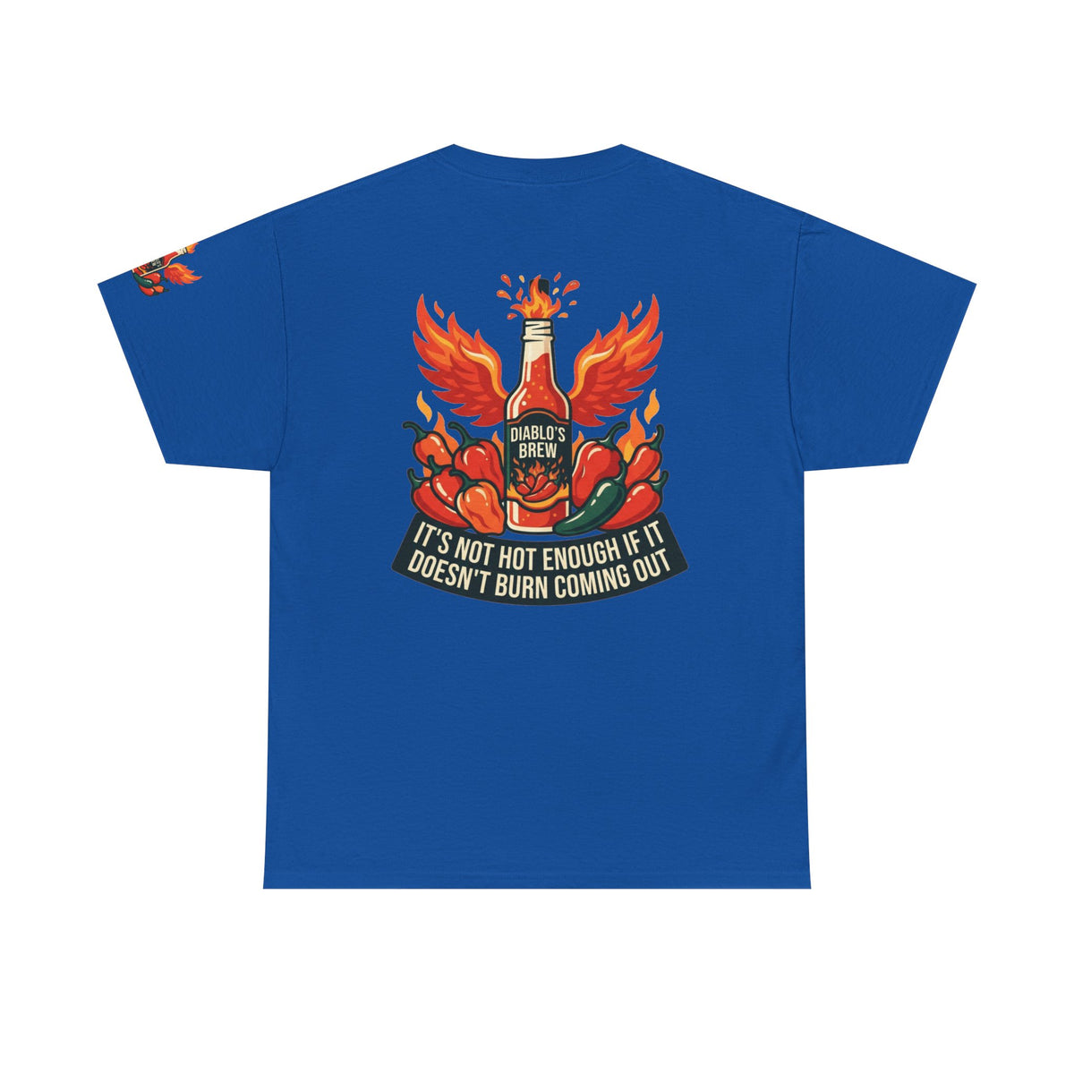 Color: Royal | Burns Coming Out Premium Graphic Tee