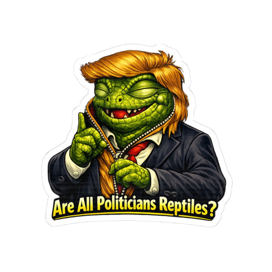 Reptilian Congress Committee | Kiss-Cut Sticker — AttitudeShirts