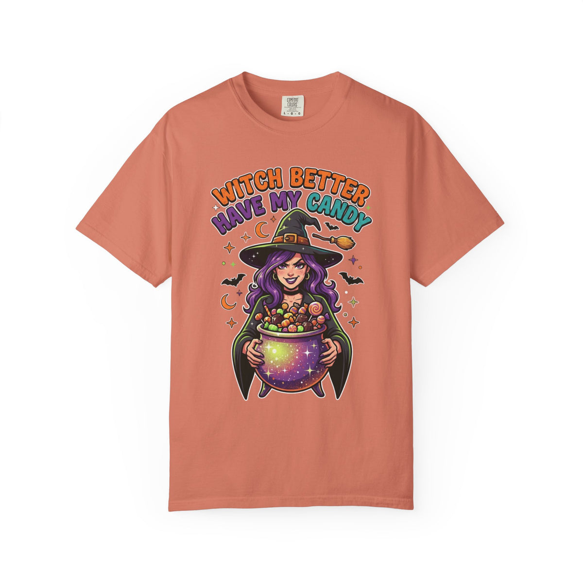 Color: Terracotta | Witch Better Have My Candy Unisex Garment-Dyed Tee
