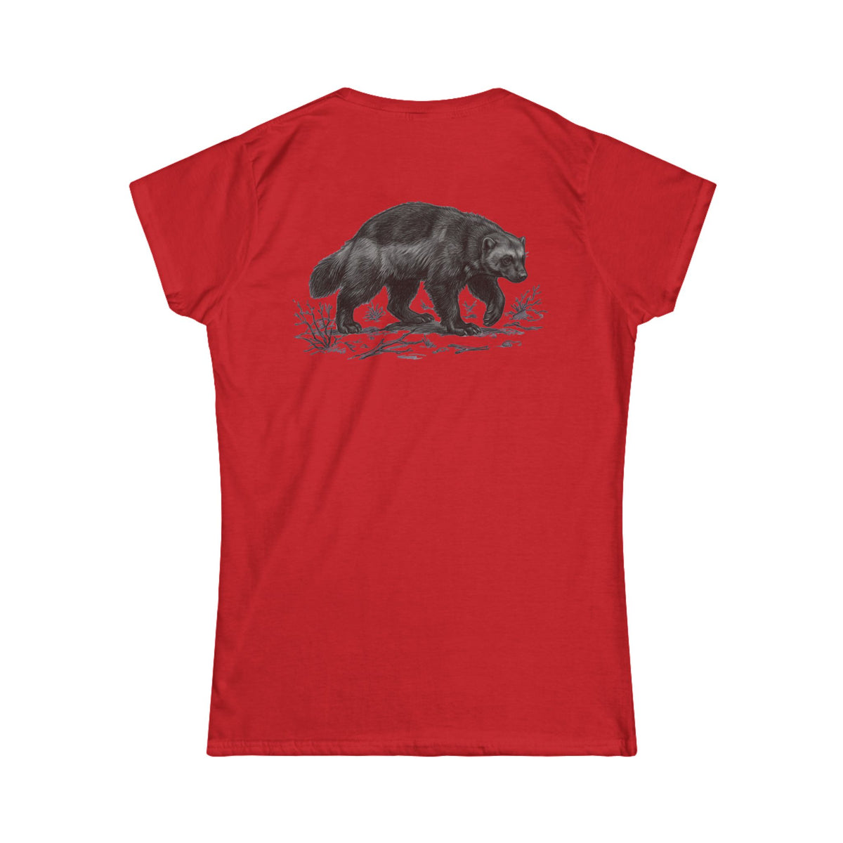 Color: Red | Pencil Sketch Art Wolverine Women's Tee