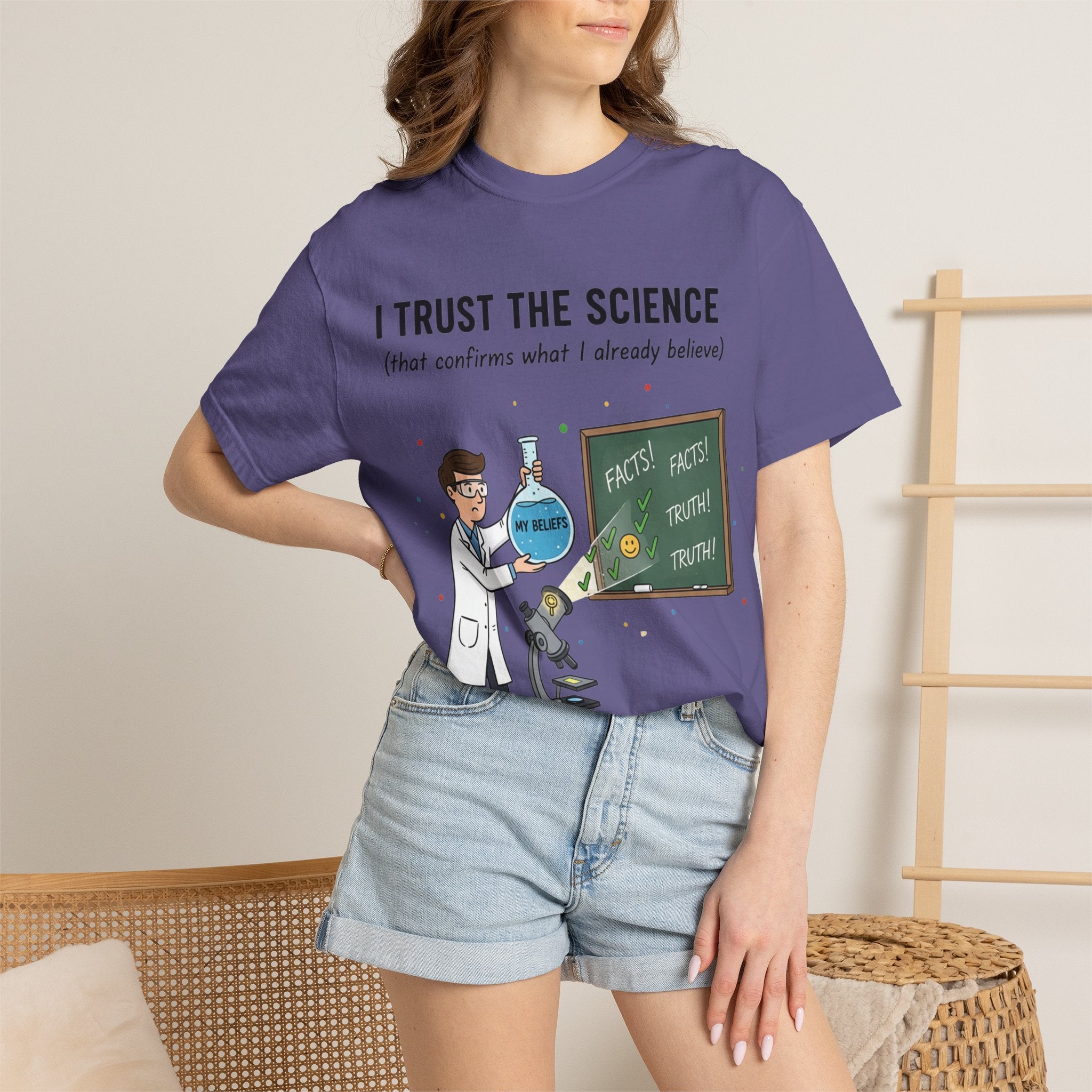 "I Trust The Science" Unisex Garment-Dyed T-shirt