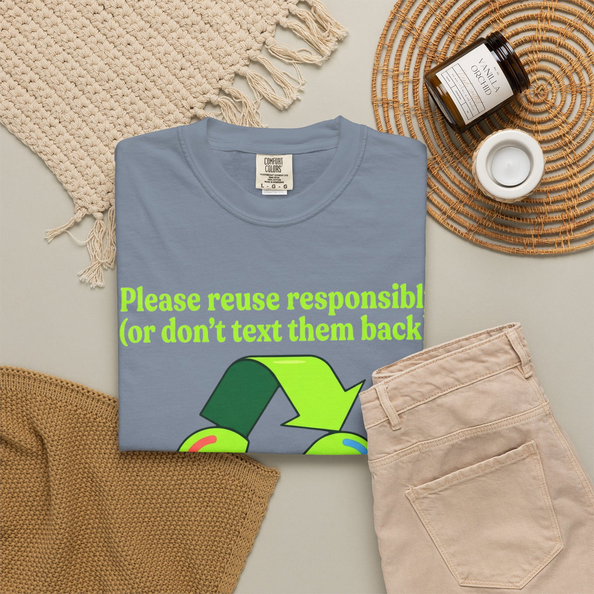 Don't Text Them Back Unisex Garment-Dyed Tee