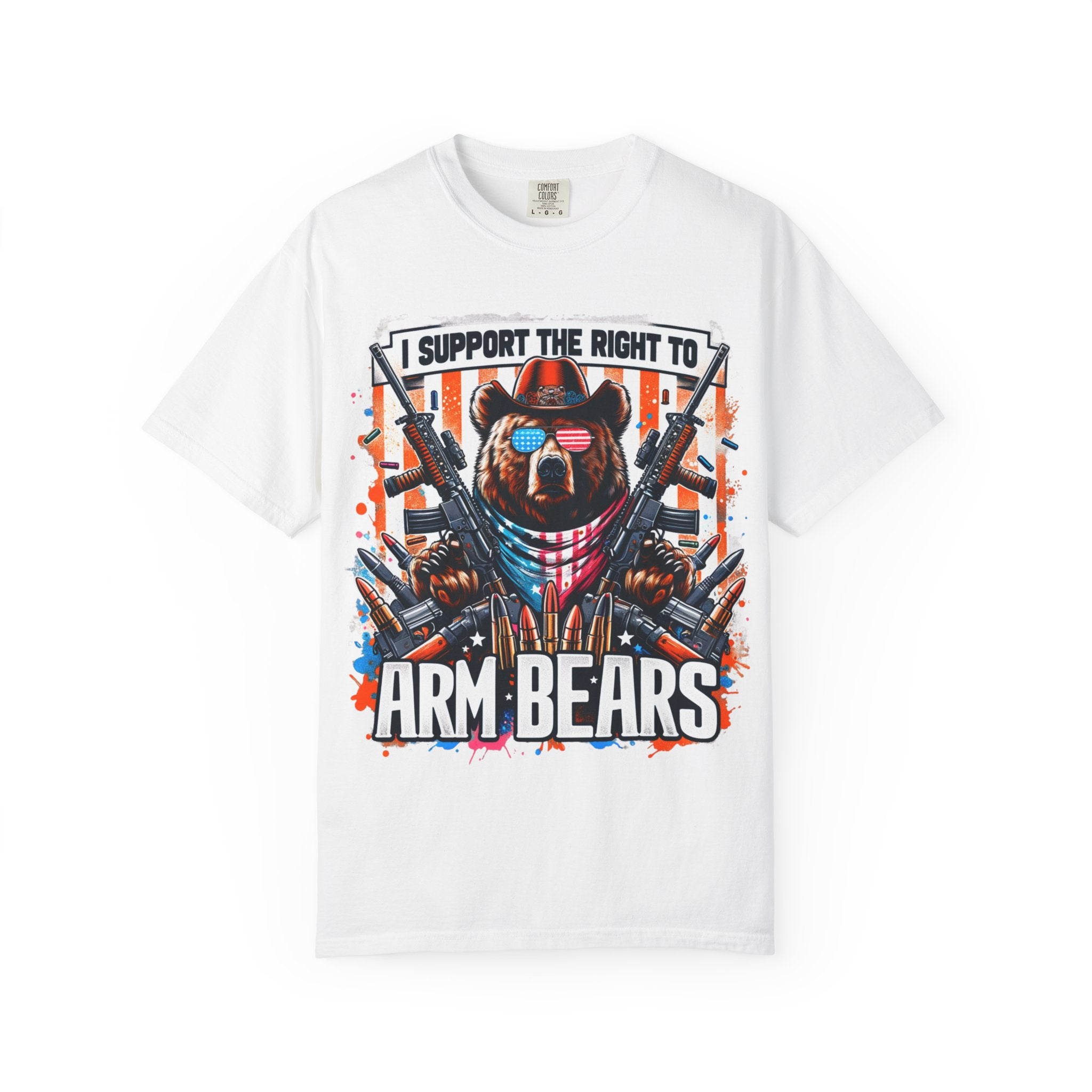 "The Right to Arm Bears" Unisex Garment-Dyed T-shirt