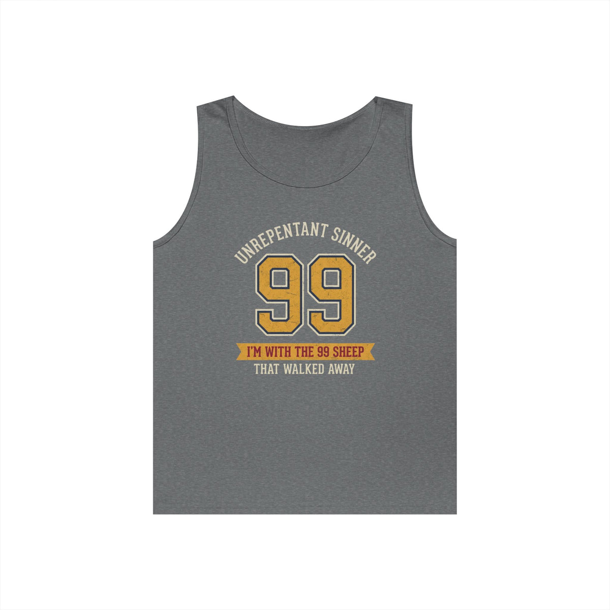 "Good Book Series 99 Unrepentant Sinner" Tank Top