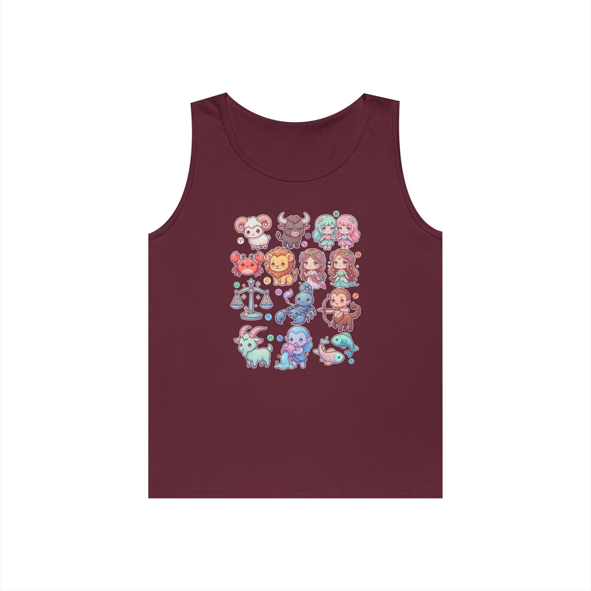 "Cute Chibi Zodiac" Tank Top