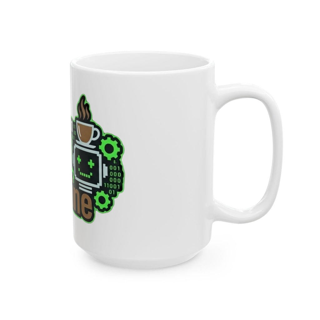 "Trained on Sarcasm" White Ceramic Mug