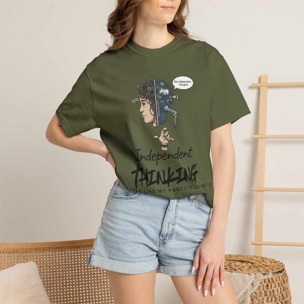 "Independent Thinking (The Party Line Edition)" Unisex Garment-Dyed T-shirt