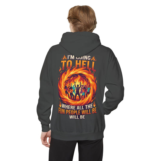 "I'm Going to Hell" Garment-Dyed Hoodie