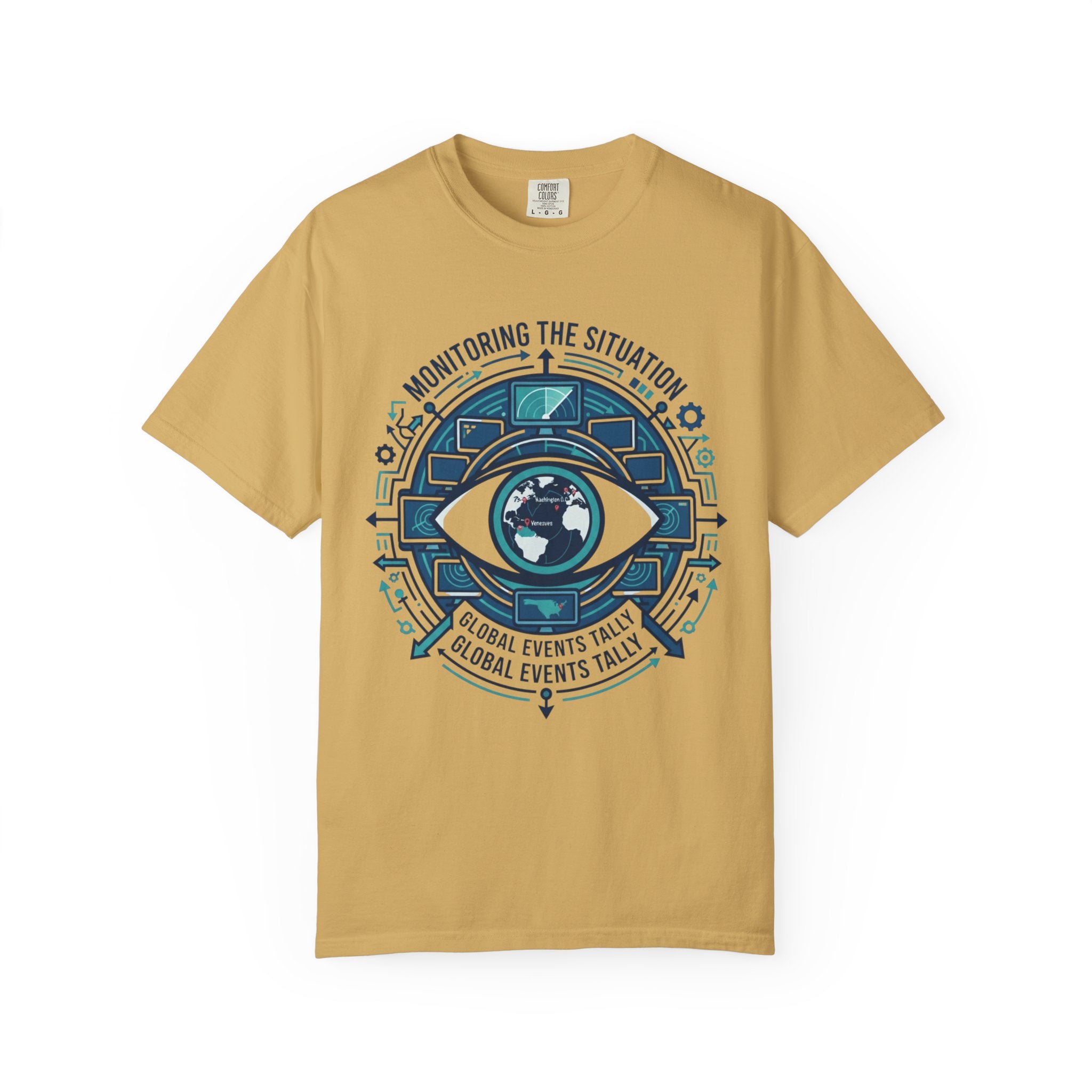 "Monitoring the Situation" Unisex Garment-Dyed Tee