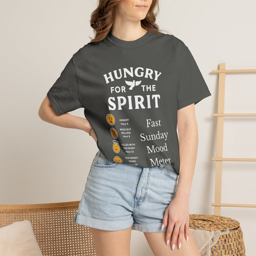"Fast Sunday Mood Meter" Unisex Garment-Dyed T-shirt