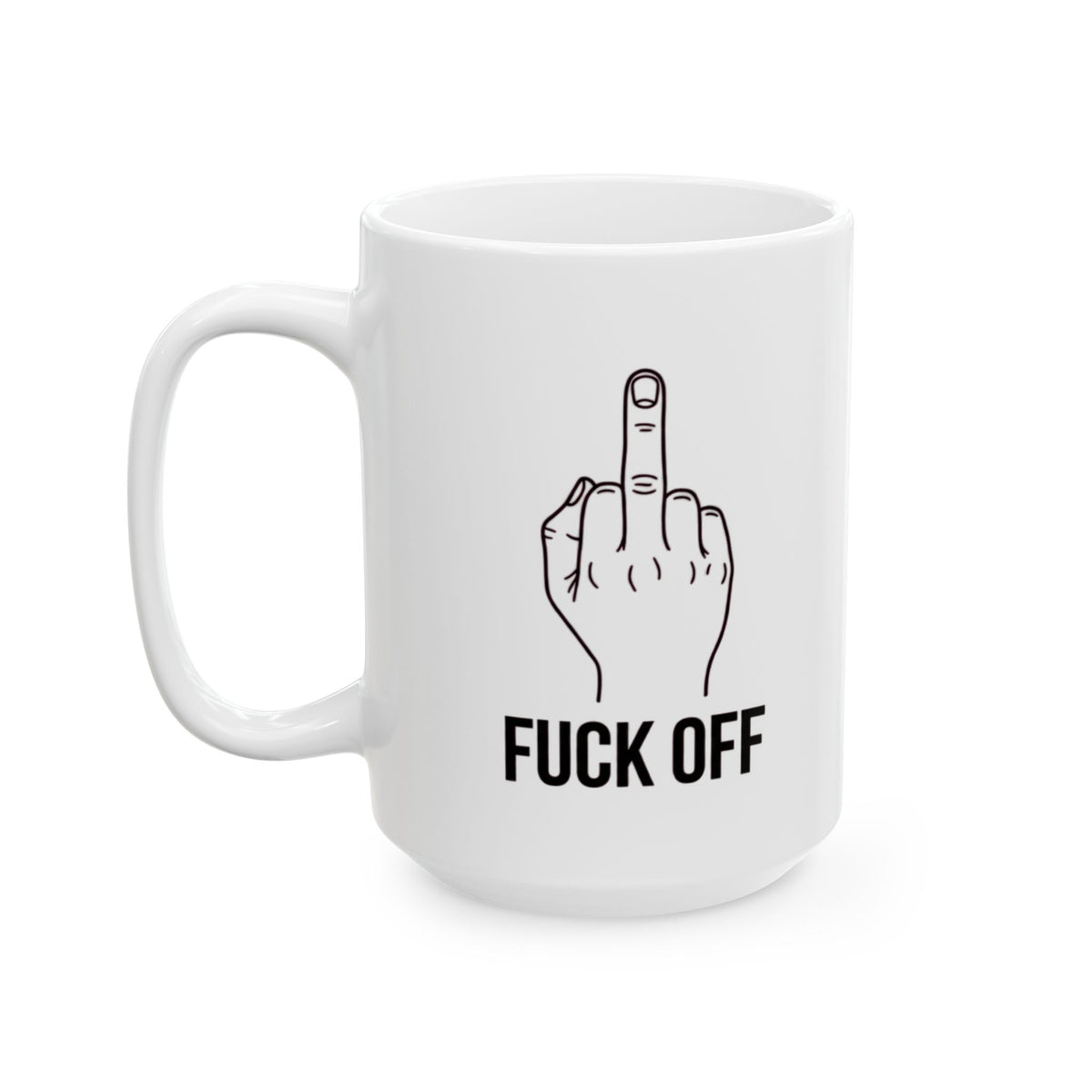 "F@#% OFF" White Ceramic Mug