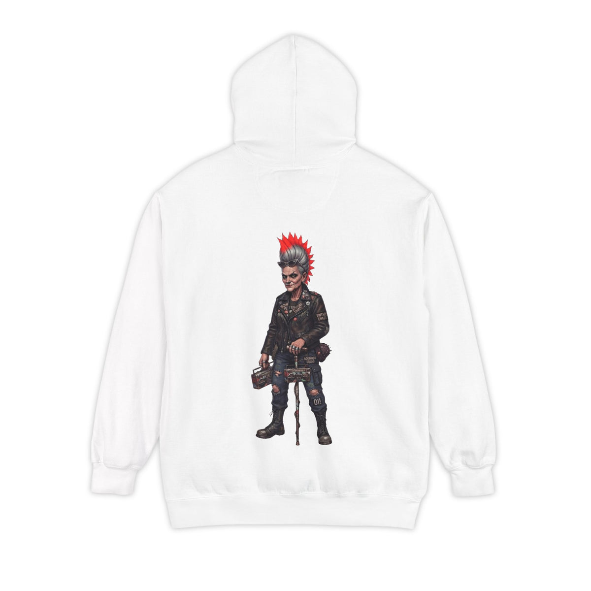 Color: White | Roxie Garment-Dyed Hoodie