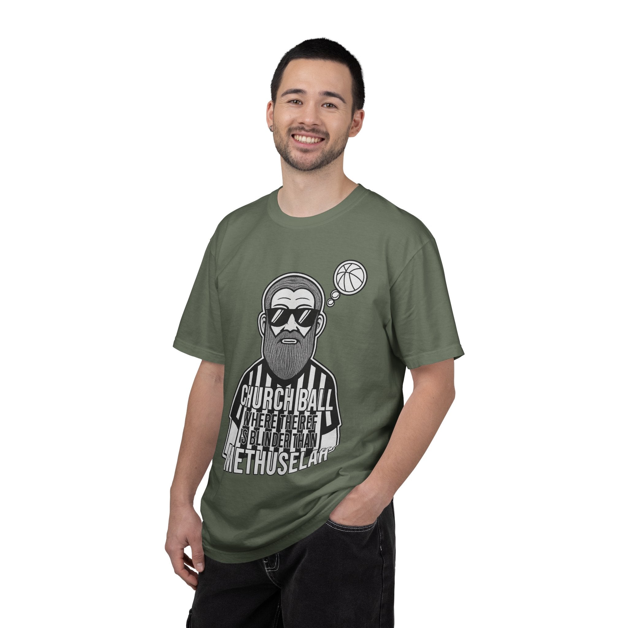 "Church Ball Methuselah" Unisex Garment-Dyed T-shirt