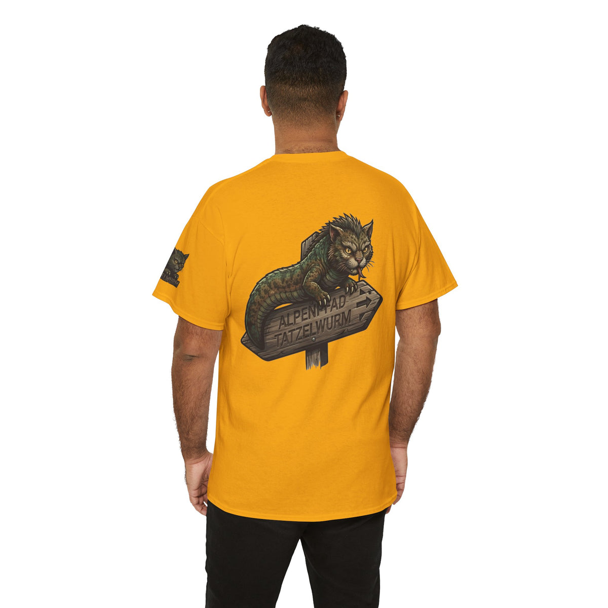 Color: Gold | Tatzelwurm (Alpine Europe) Premium Graphic Tee