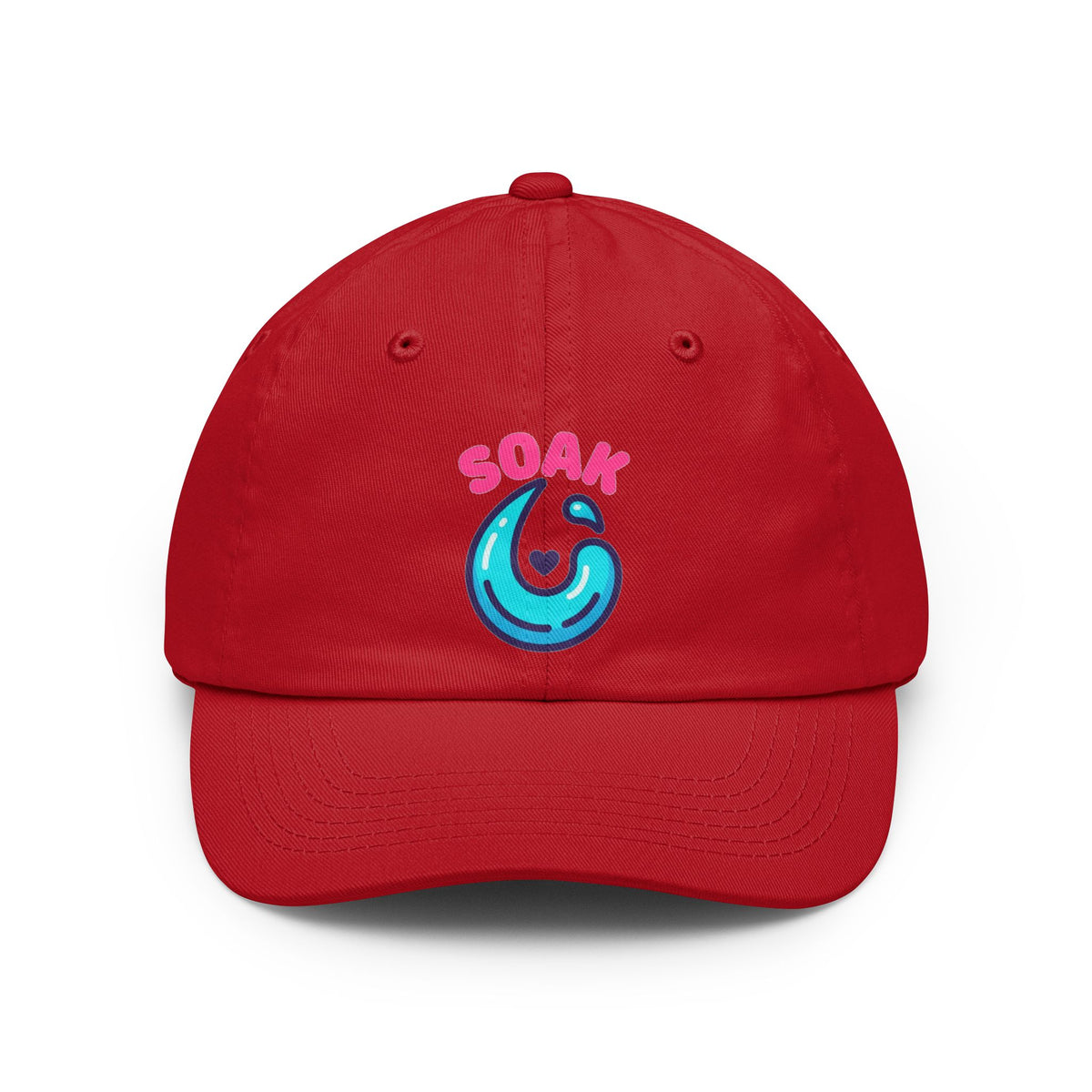 Color: Red | Soaking Makes Me Wet Dad Hat — Graphic