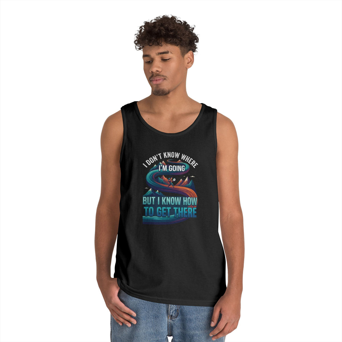 Color: Black | I Don't Know Where I'm Going Tank Top