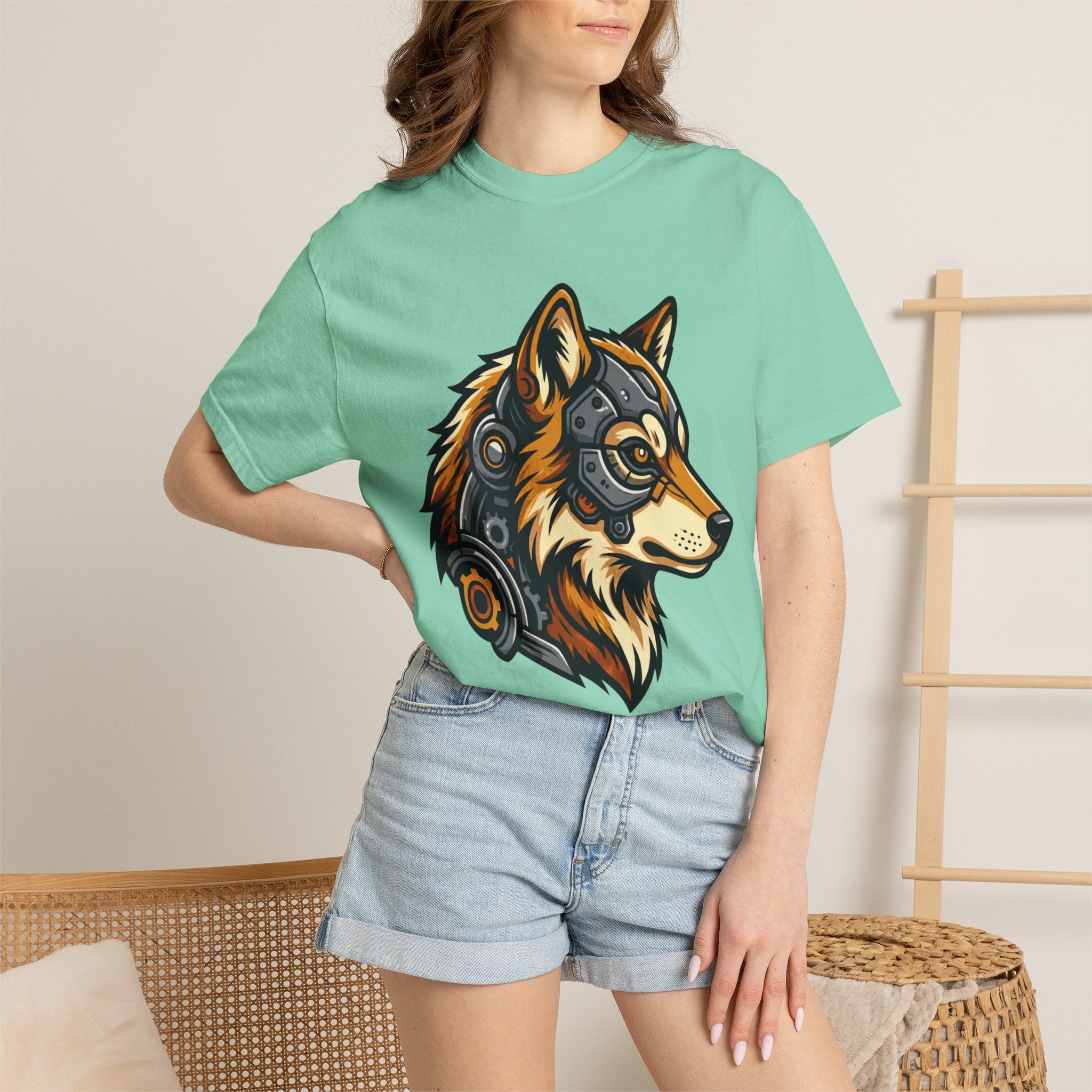 "Cyber Dog" Unisex Garment-Dyed Tee