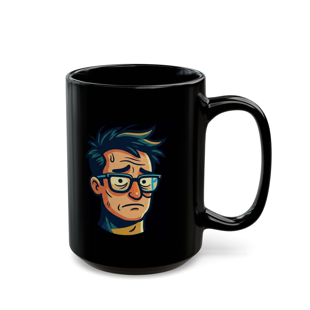 "Responsible Adult Costume" Black Ceramic Mug — Graphic
