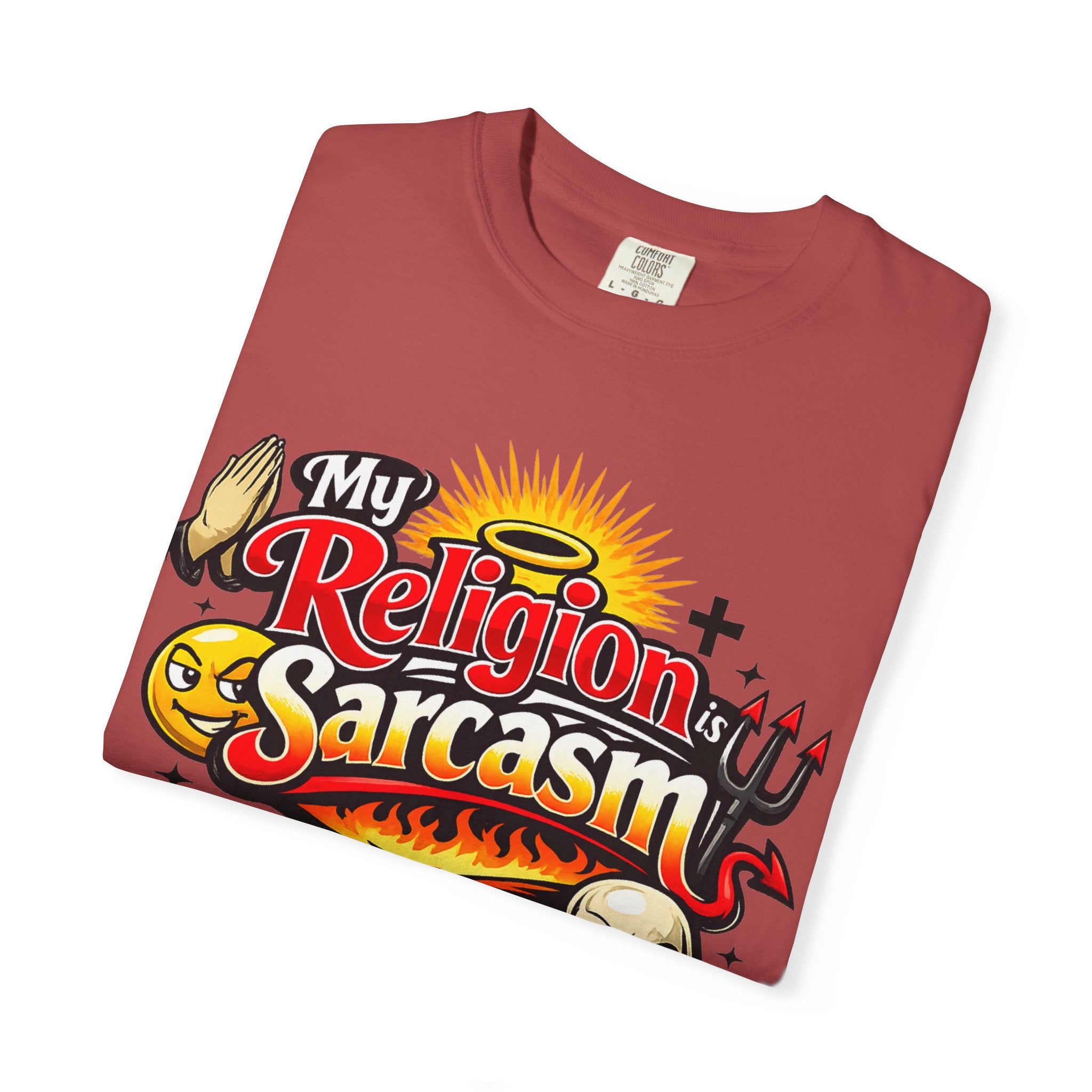 "The Church of Snark" Unisex Garment-Dyed T-shirt