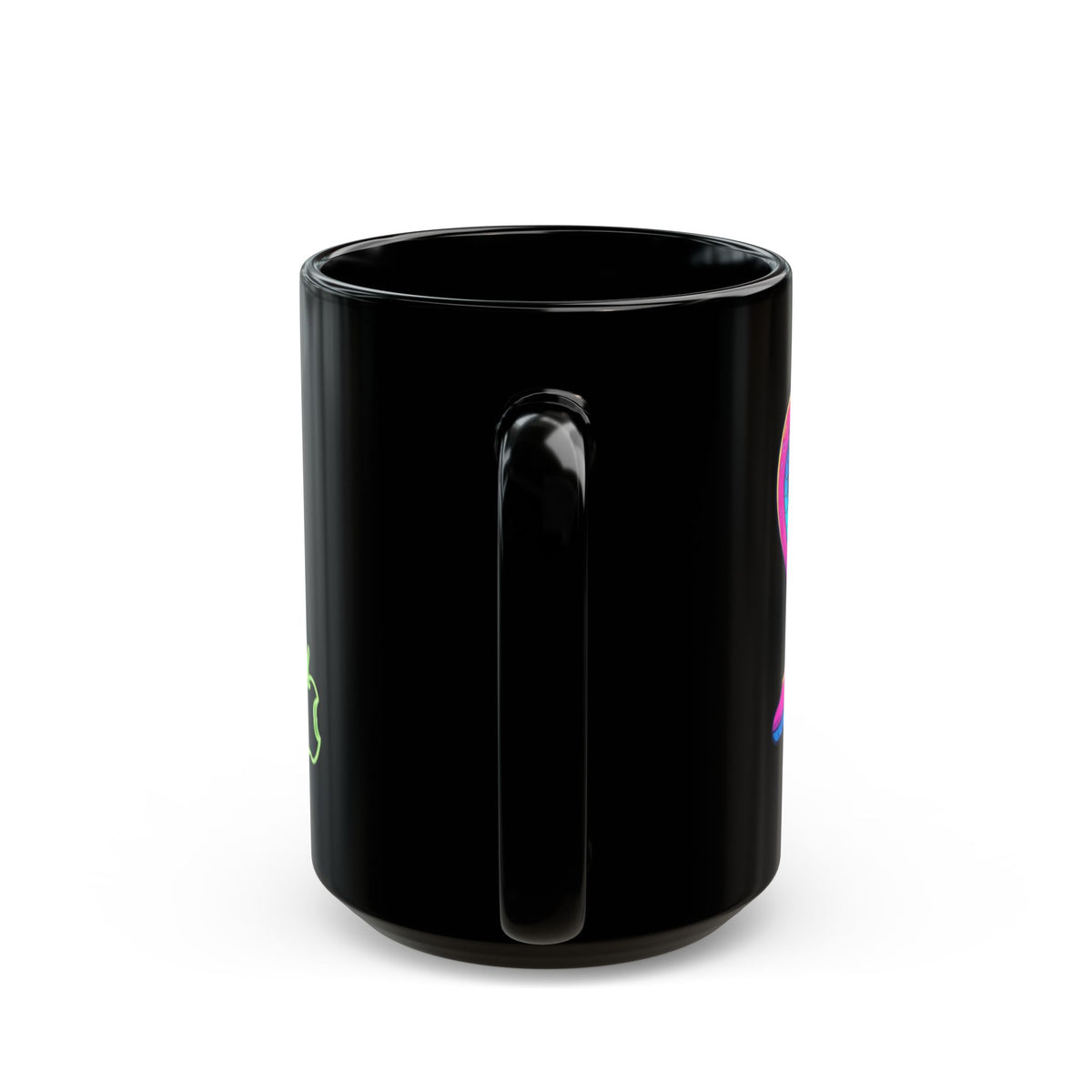 "Good Book Series Naked & Unashamed" Black Ceramic Mug — Graphic